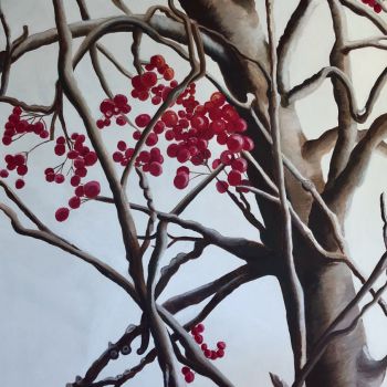 2.Eberesche- Acryl-Leinwand-80 cm x 100 cm